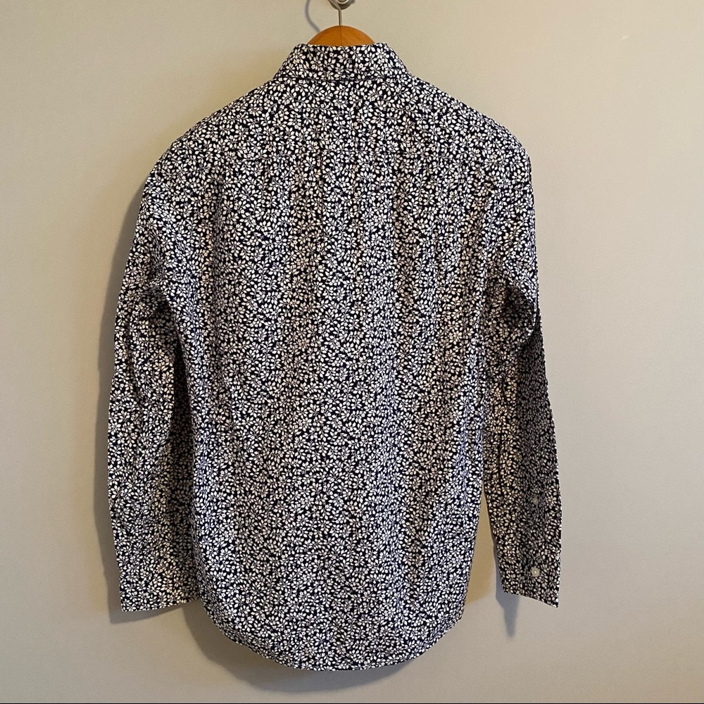 Club Monaco Mens Floral Button Down Shirt Japanese Fabric Slim Fit Size XS - Picture 3 of 9